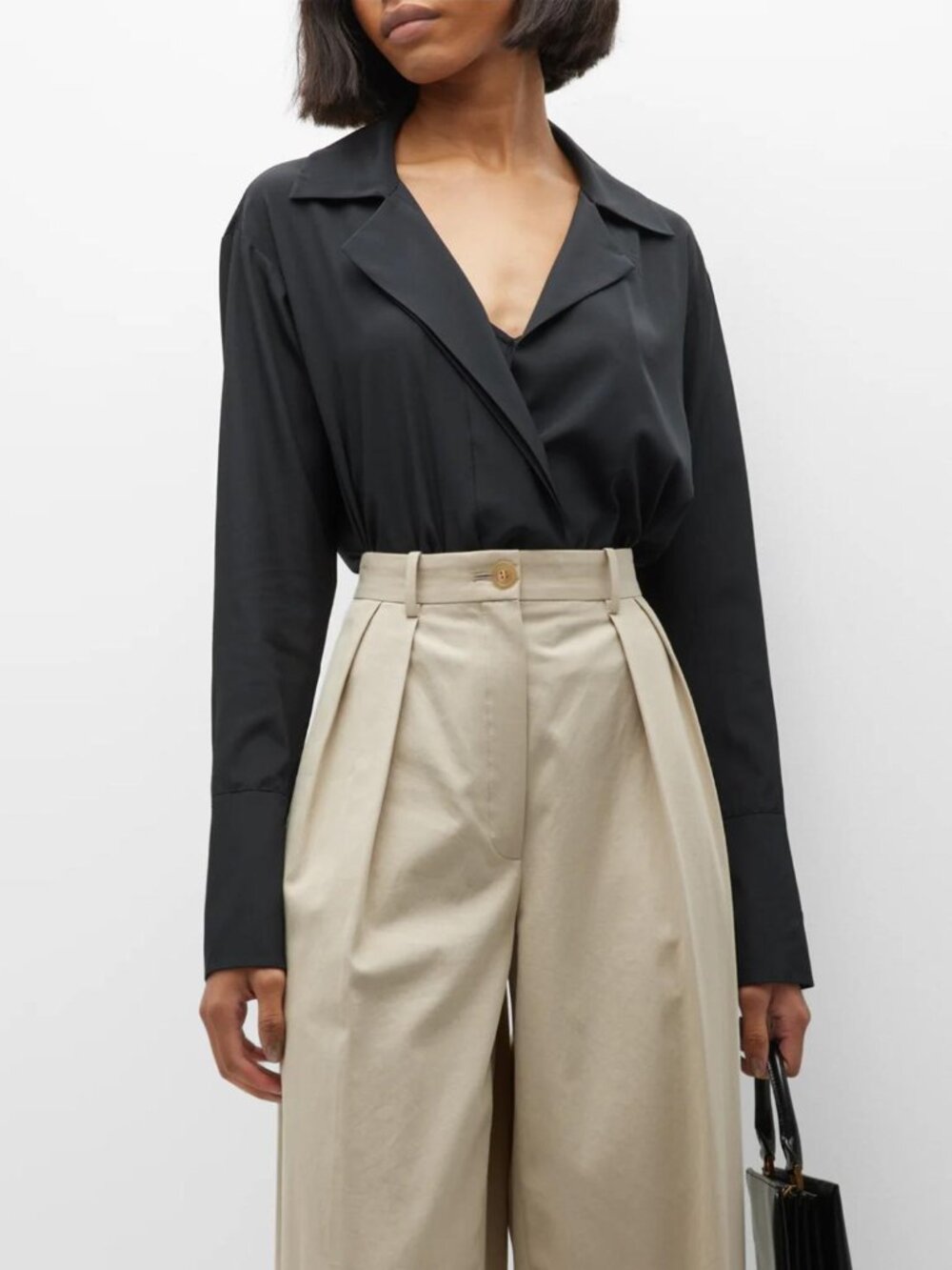 A.L.C. Diana Bodysuit in Black Size 8